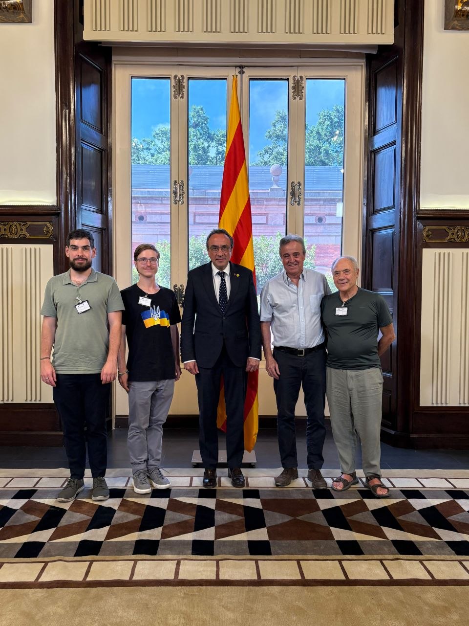 Meeting the President of the Parliament of Catalonia
